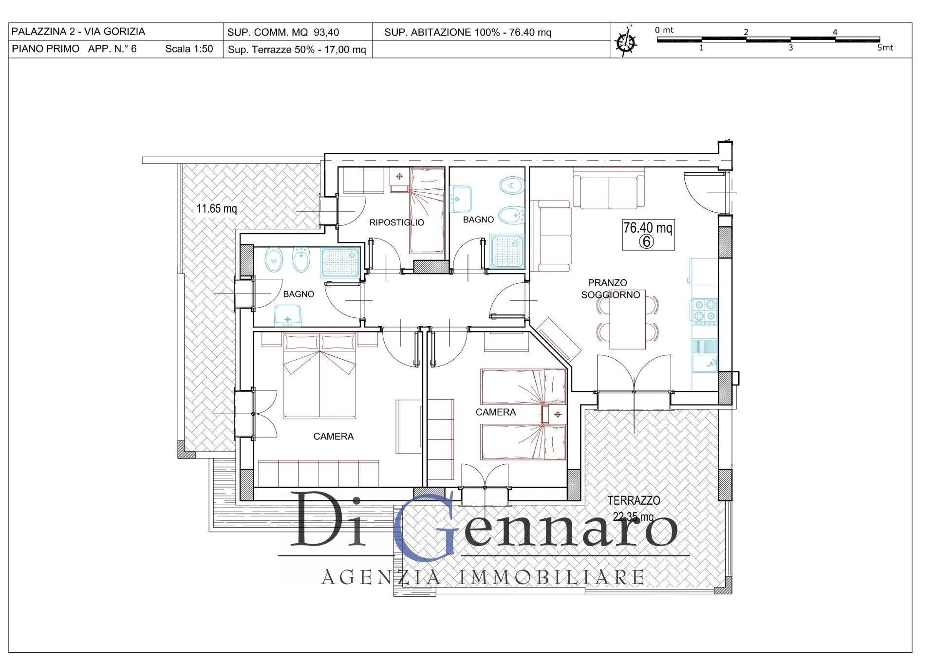 Foto 29 - Four-room apartment via Olimpica, Alba Adriatica - floor plans 1
