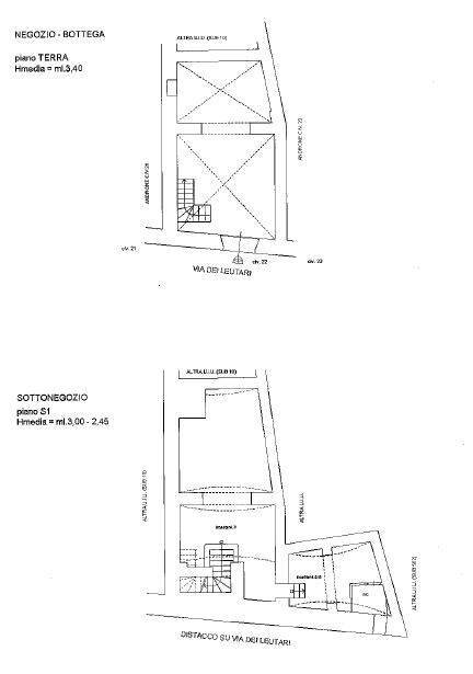 Foto 13 - Commercial Premises Via Dei Leutari
 
22, Roma - floor plans 1