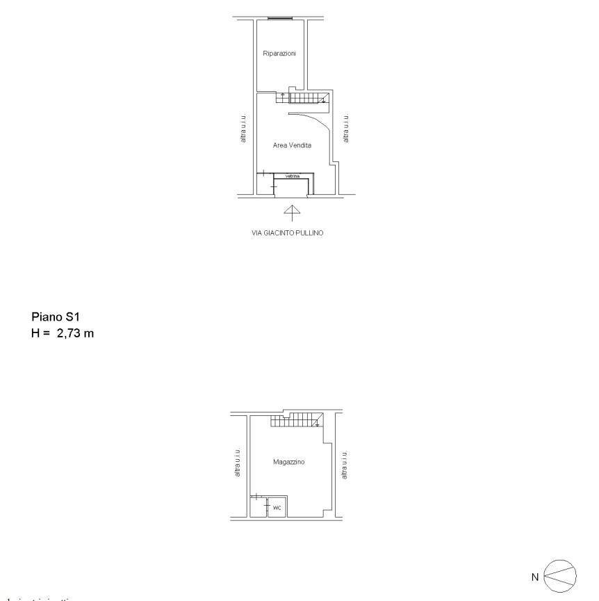Foto 18 - Negozio Via Giacinto Pullino
 
60, Roma - planimetria 1