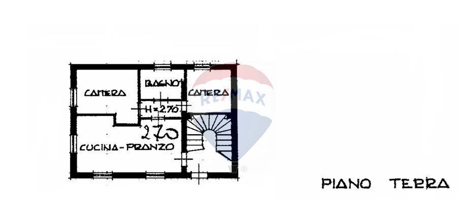 Pianta 2D - Villa Case sparse castellana, Fiorenzuola d'Arda - planimetria 1