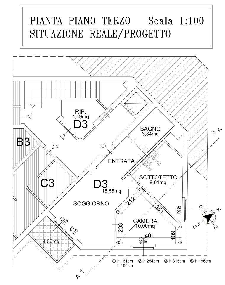 Foto 26 - Bilocale via Medail
 
74, Bardonecchia - planimetria 1