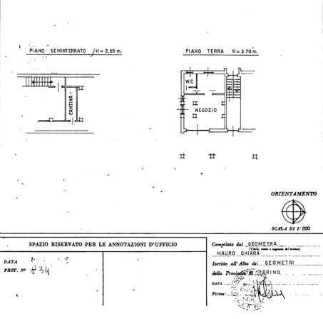 Foto 5 - Ufficio Via dei Ciliegi
 
6, Borgaro Torinese - planimetria 1