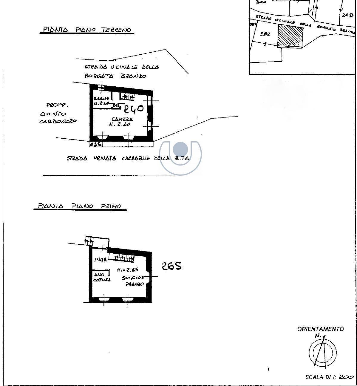 Foto 32 - Baita Borgata Brando, Coazze - planimetria 1