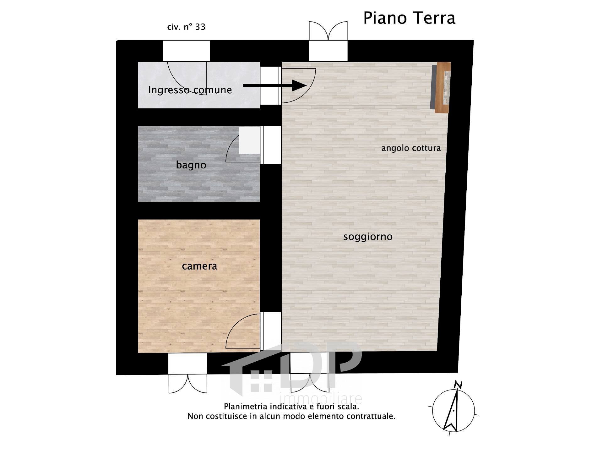 Foto 43 - Bilocale Vicolo Savelli
 
33, Palombara Sabina - planimetria 1
