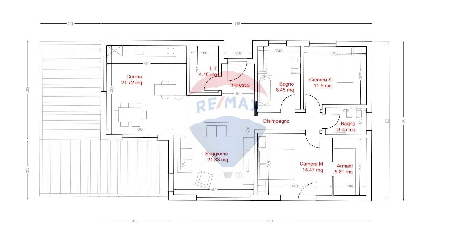 Pianta 2D - Building land via di cerreto borgo a mozzano, Borgo a Mozzano - floor plans 1