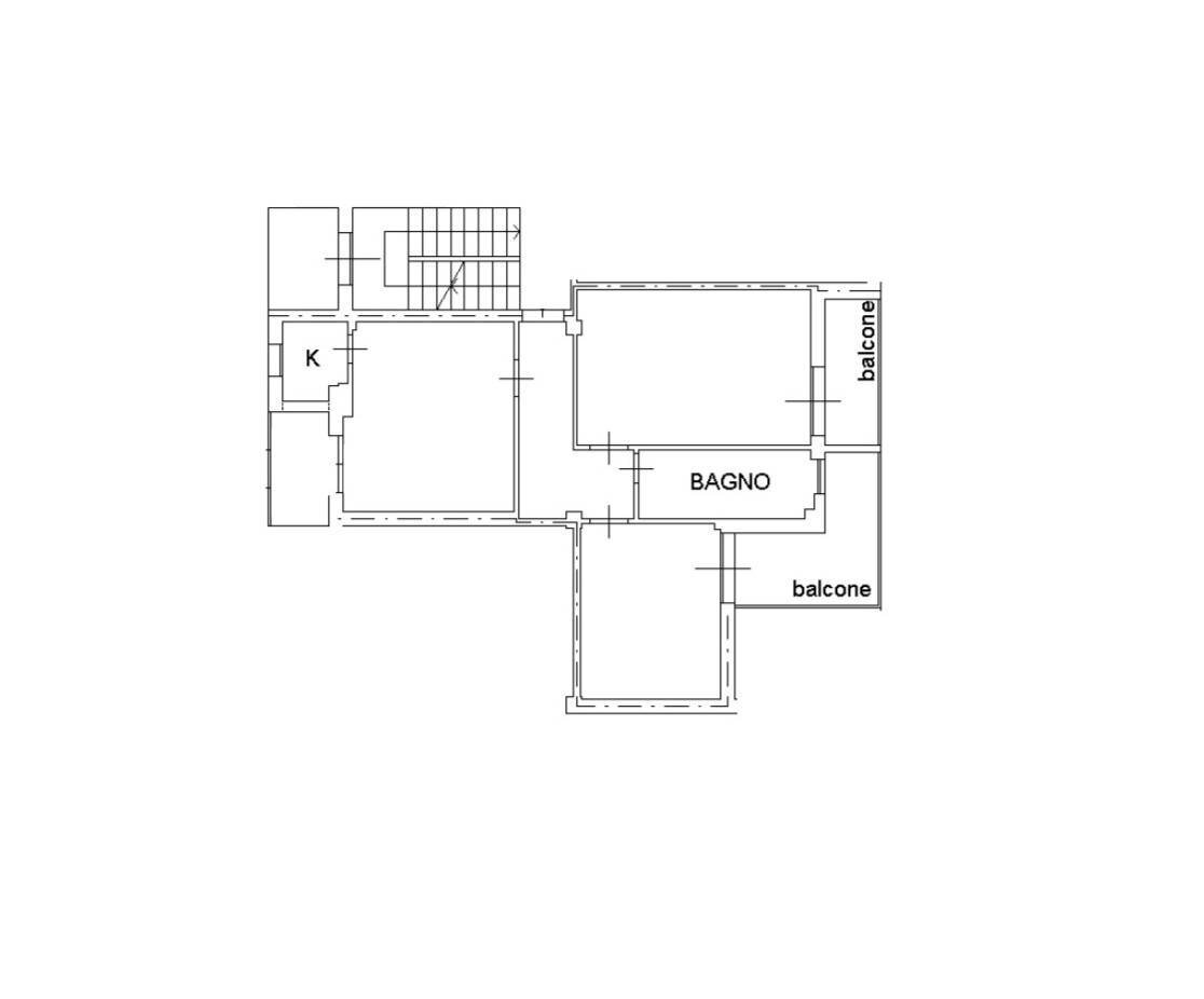 Foto 25 - Trilocale Piazza Papa Giovanni XXIII
 
55, Senago - planimetria 1