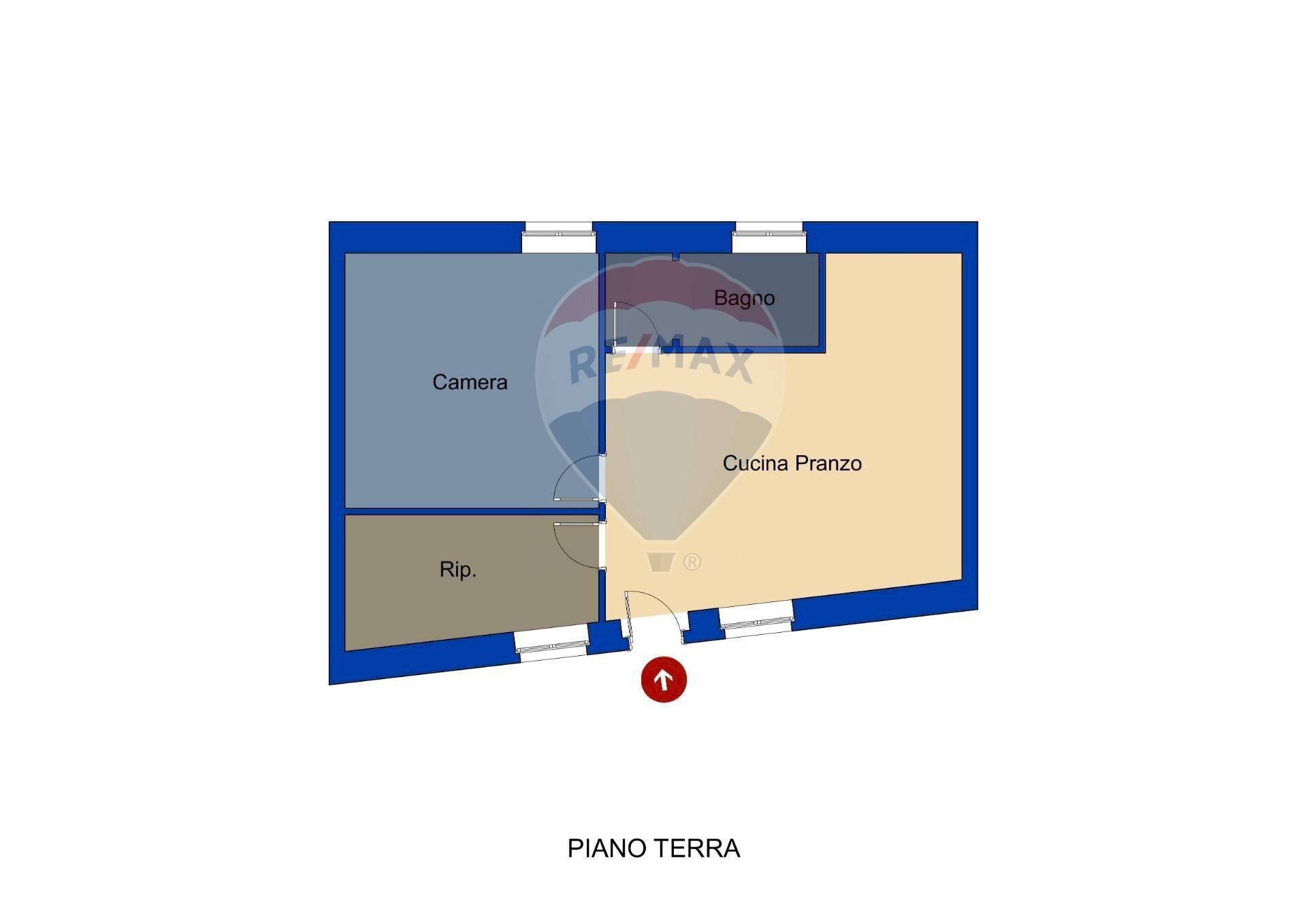 Pianta 2D - Independent house Via Arborea
 
12/A, Sennori - floor plans 1