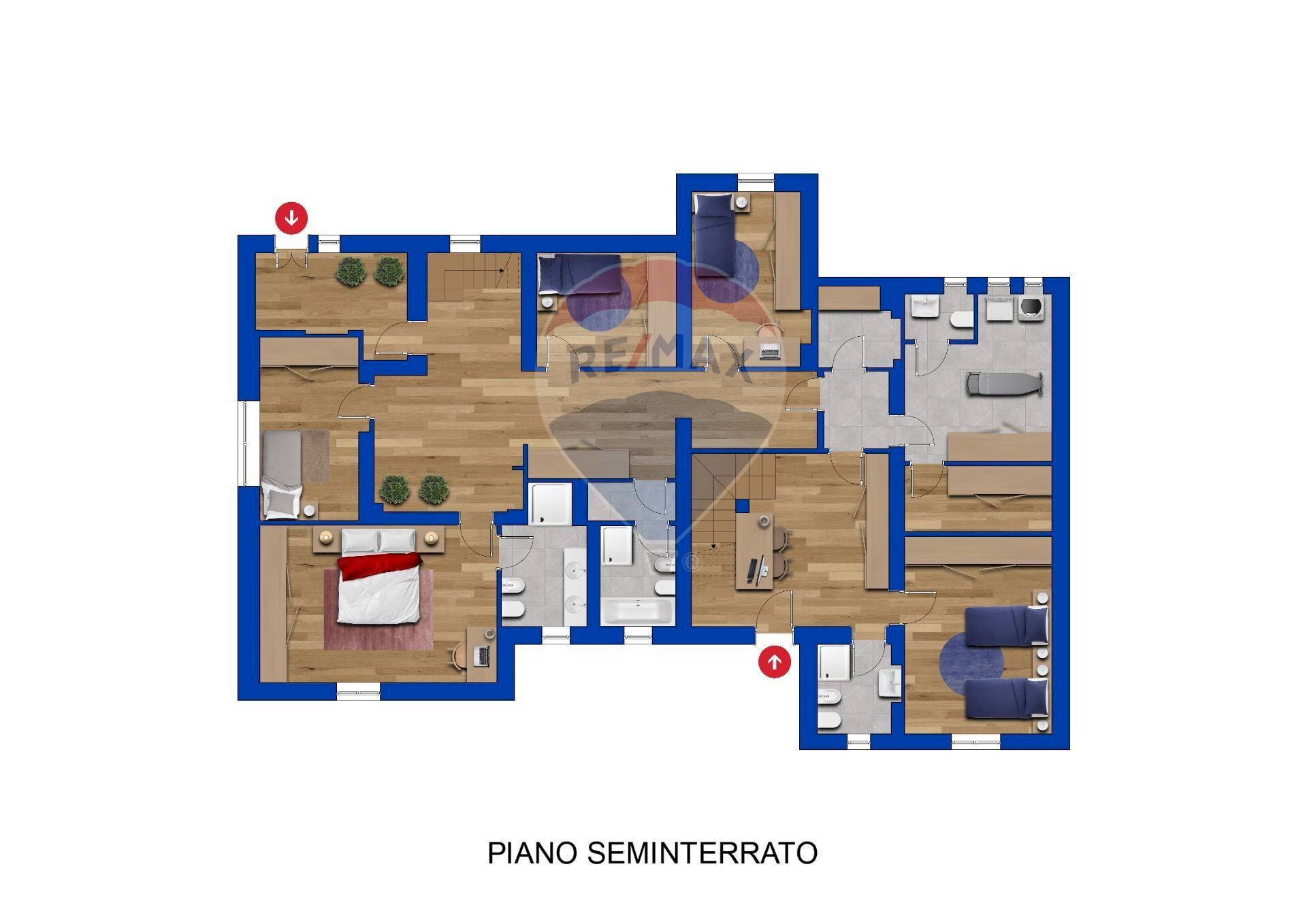 Pianta 2D - Casa indipendente Via dei Pini
 
37, Sassari - planimetria 1