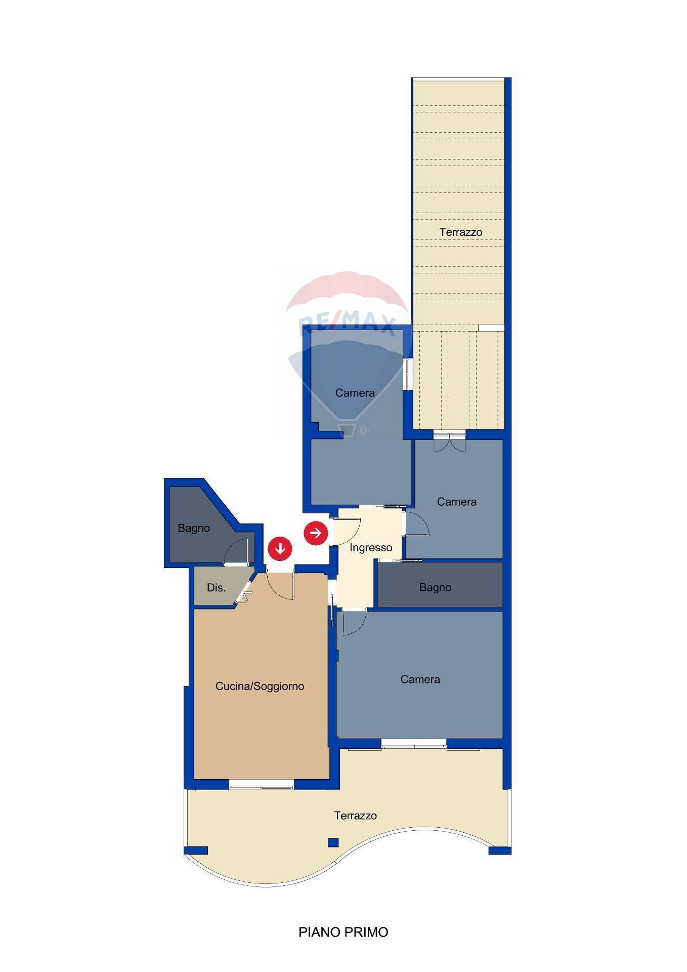 Pianta 2D - Appartamento Via Giuseppe Garibaldi
 
99, Alghero - planimetria 1