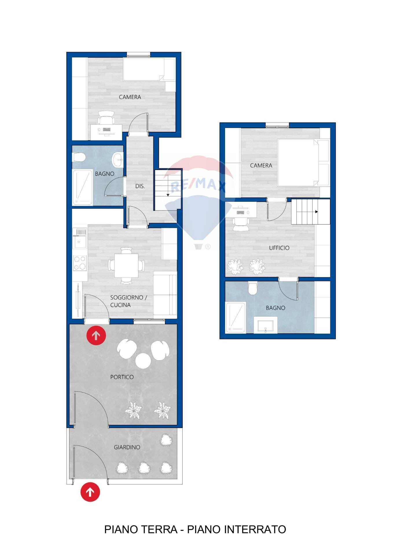 Pianta 2D - Casa semi indipendente Località Punta Negra
 
25, Stintino - planimetria 1