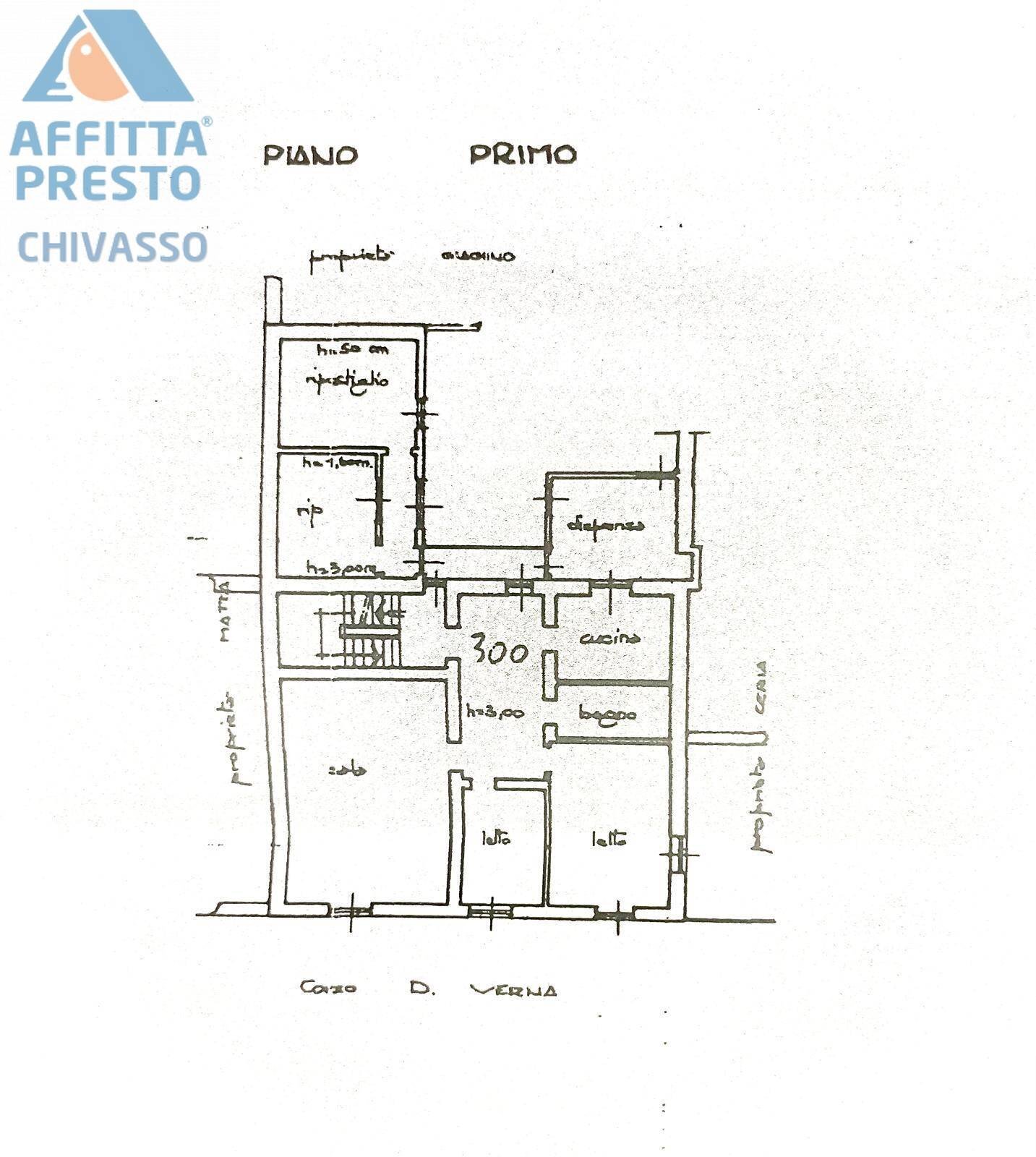 Foto 26 - Quadrilocale VIA DELIO VERNA
 
41, Verolengo - planimetria 1