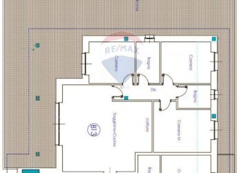 Pianta 2D - Quadrilocale Via Cristoforo Colombo, Cesano Maderno - foto 3