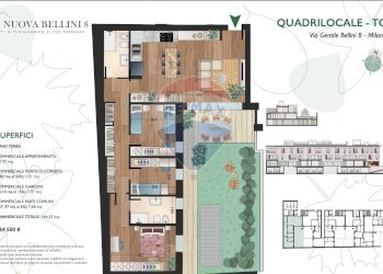 Pianta 2D - Four-room apartment Via Gentile Bellini
 
8, Milano - photo 2