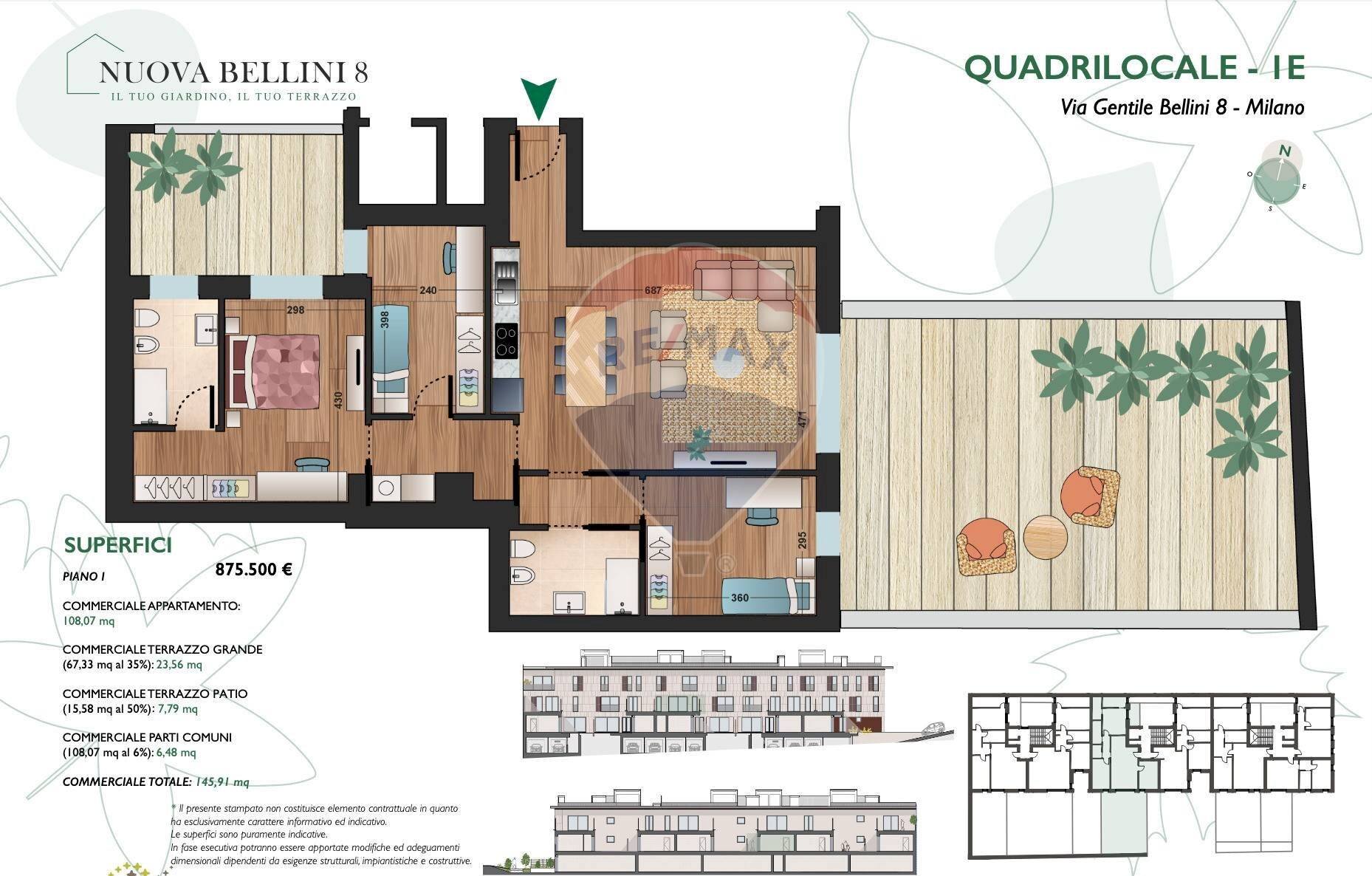 Pianta 2D - Four-room apartment Via Gentile Bellini
 
8, Milano - photo 2