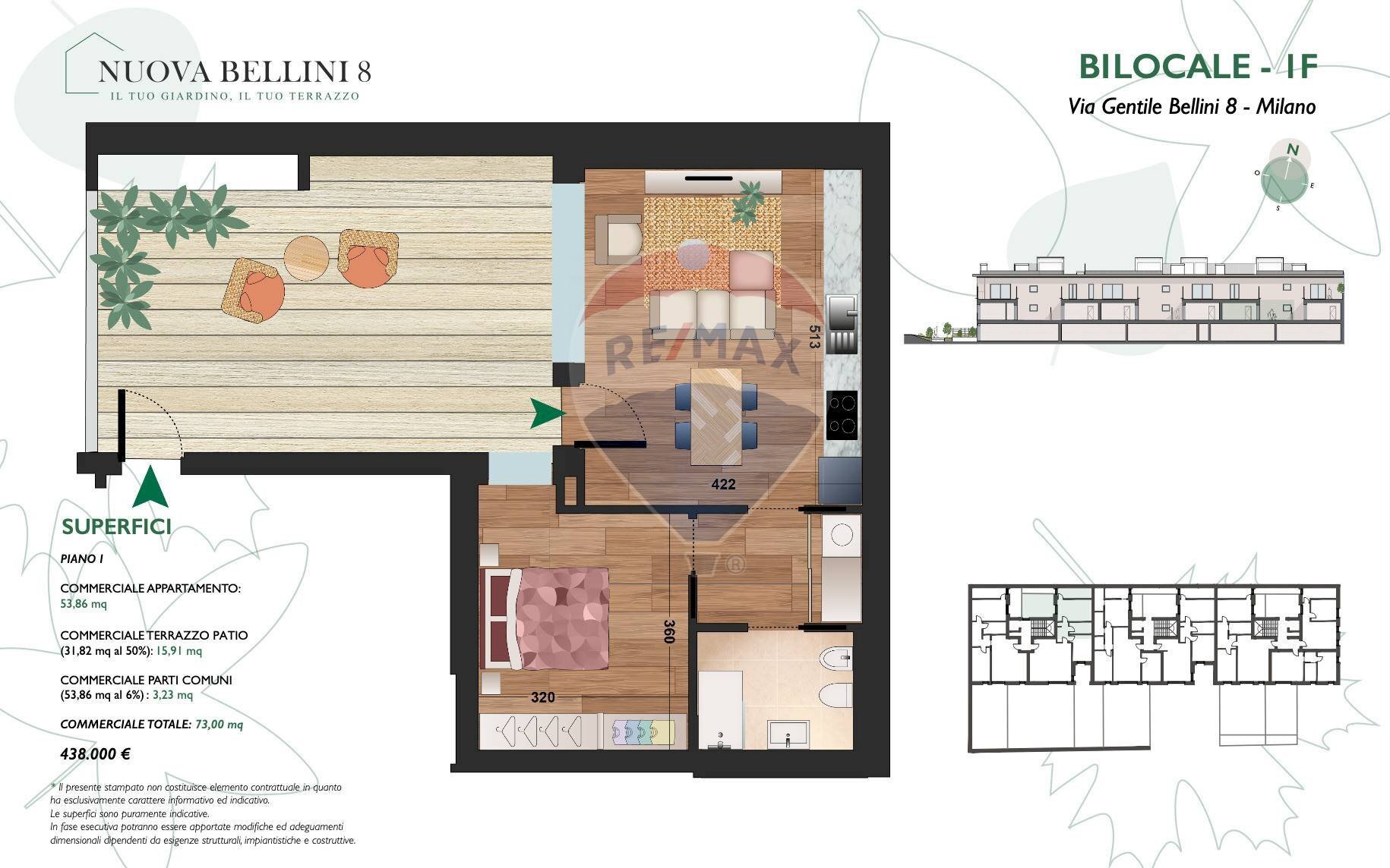 Pianta 2D - Two-room apartment Via Gentile Bellini
 
8, Milano - photo 2