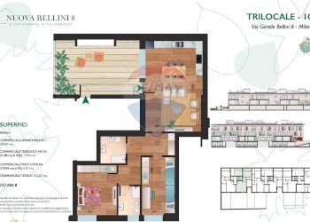 Pianta 2D - Appartamento Via Gentile Bellini
 
8, Milano - foto 2