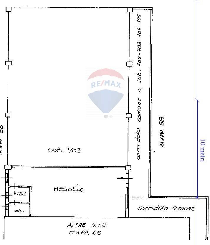 Pianta 2D - Commercial Premises Via A. Moro
 
121, San Donato Milanese - floor plans 1