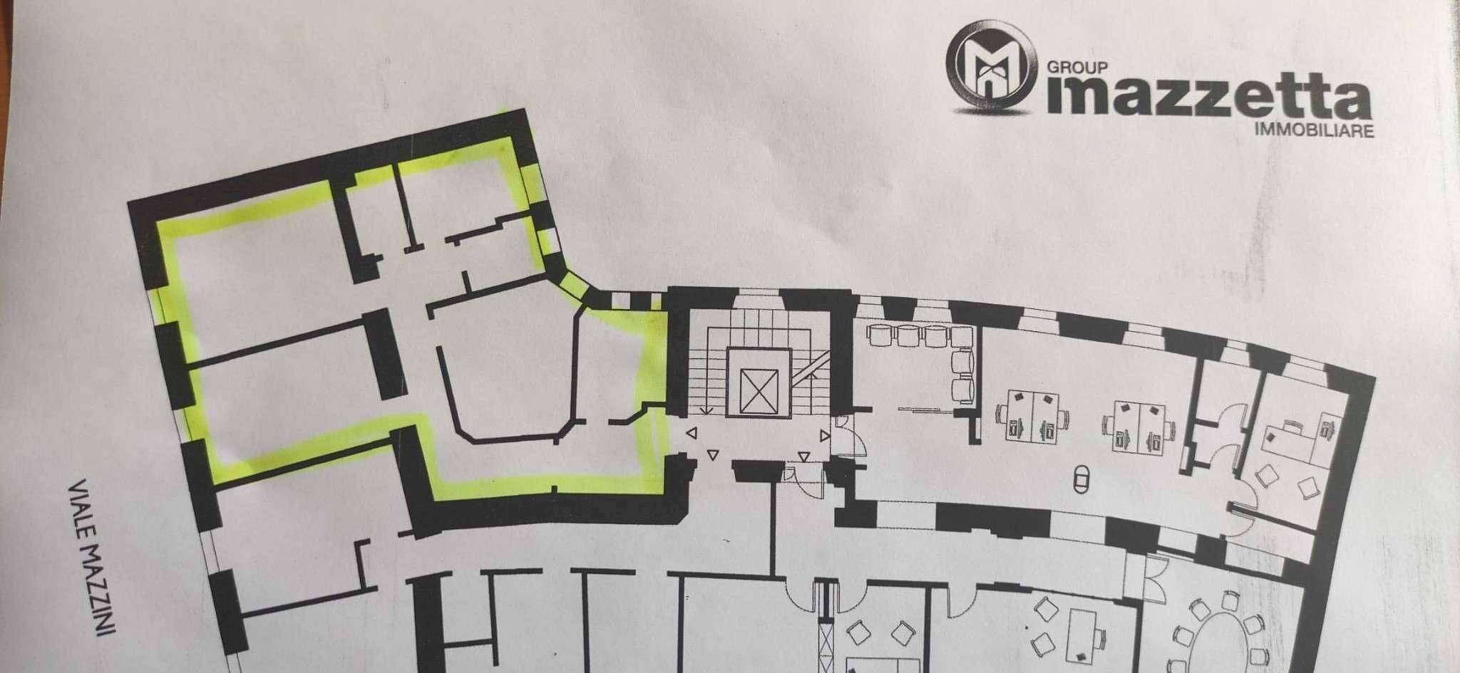 planimetria - Ufficio viale Giuseppe Mazzini, Roma - planimetria 1