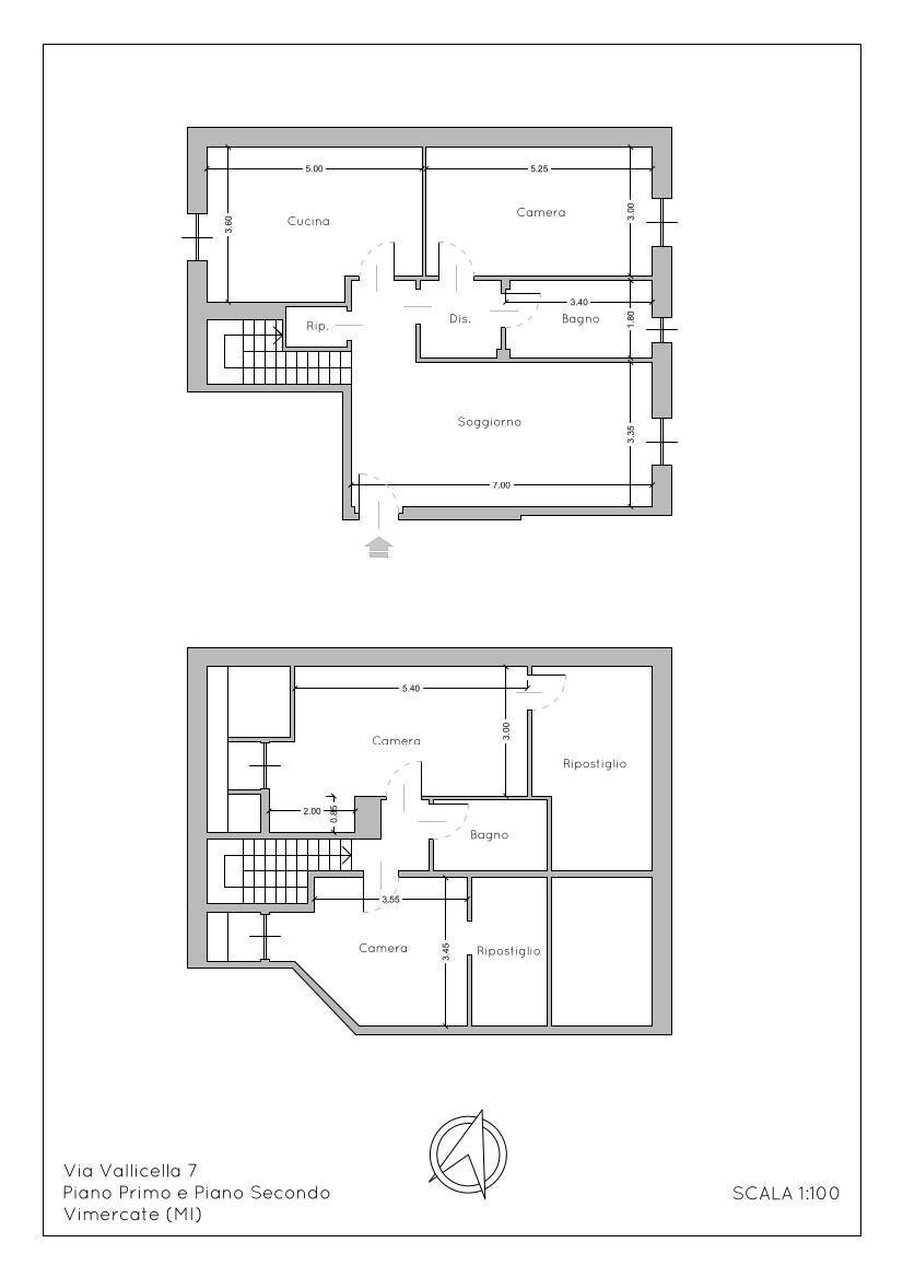 Foto 27 - Four-room apartment Via Vallicella
 
7, Vimercate - floor plans 1