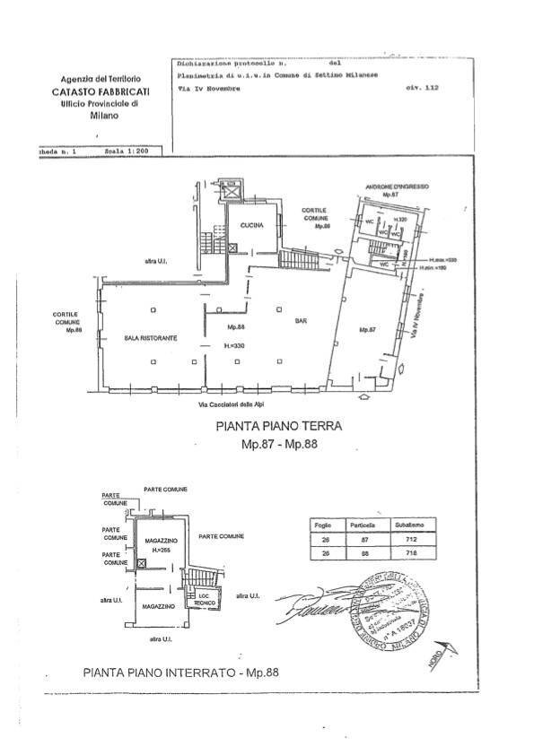 Foto 22 - Shop via IV Novembre
 
112, Settimo Milanese - floor plans 1