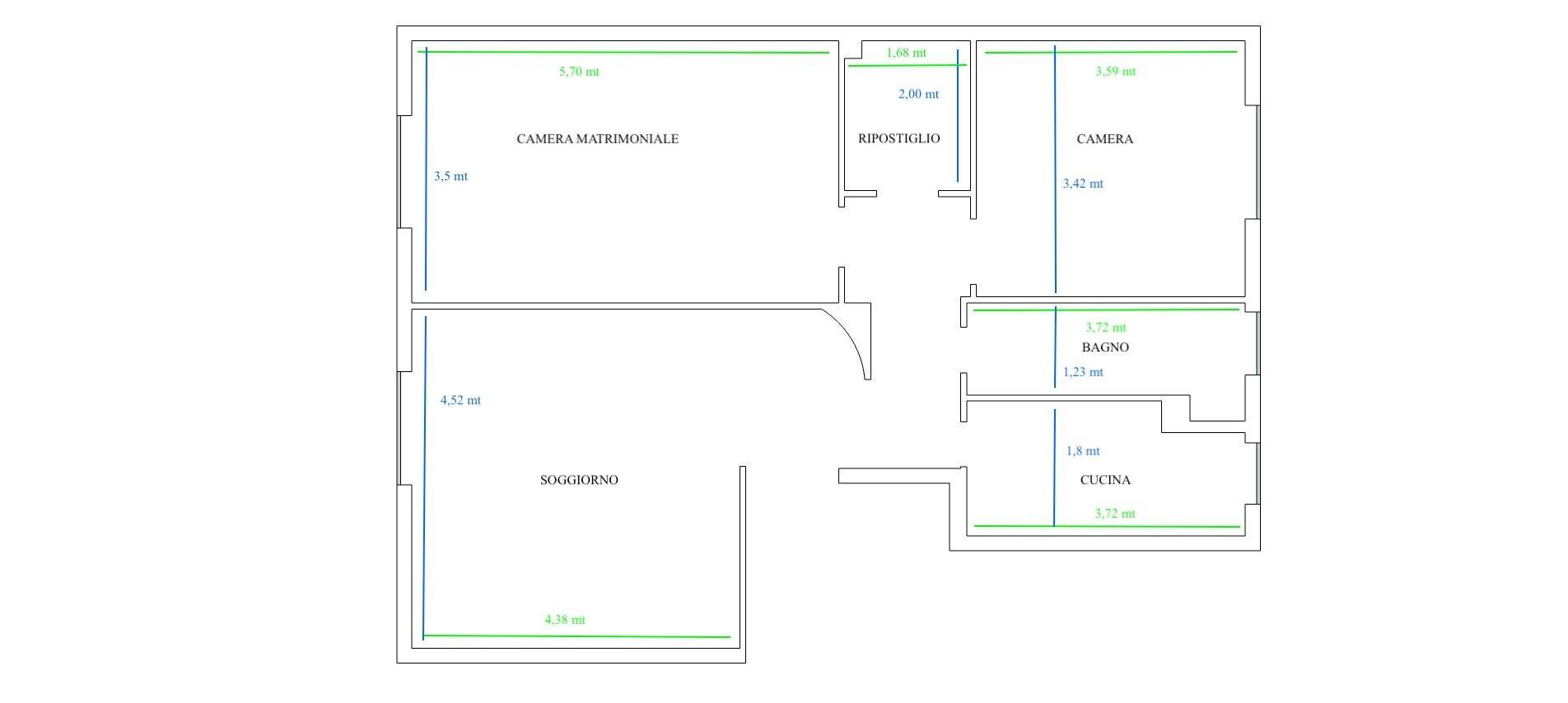 Foto 30 - Three-room apartment piazza firenze, Milano - floor plans 1