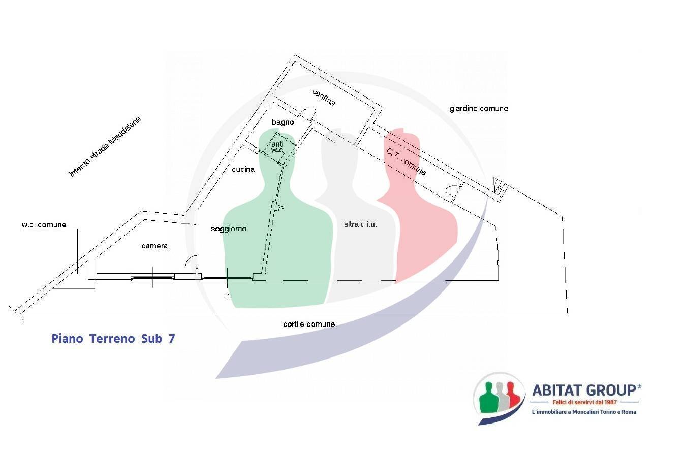 Foto 39 - Villa Strada Maddalena
 
58, Moncalieri - planimetria 1