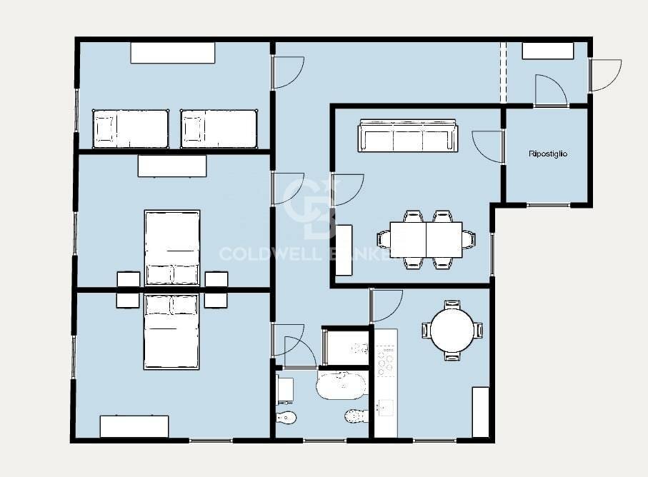 Foto 39 - Appartamento Via Ninci, Portoferraio - planimetria 1