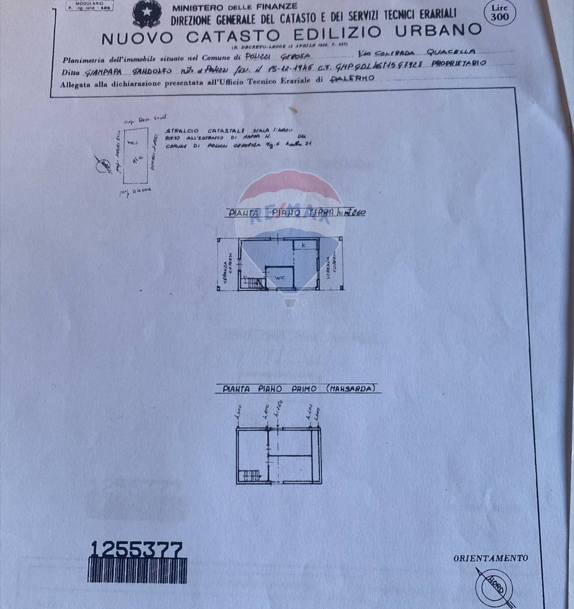 Pianta 2D - Baita portella colla strada provinciale 119, Polizzi Generosa - planimetria 1