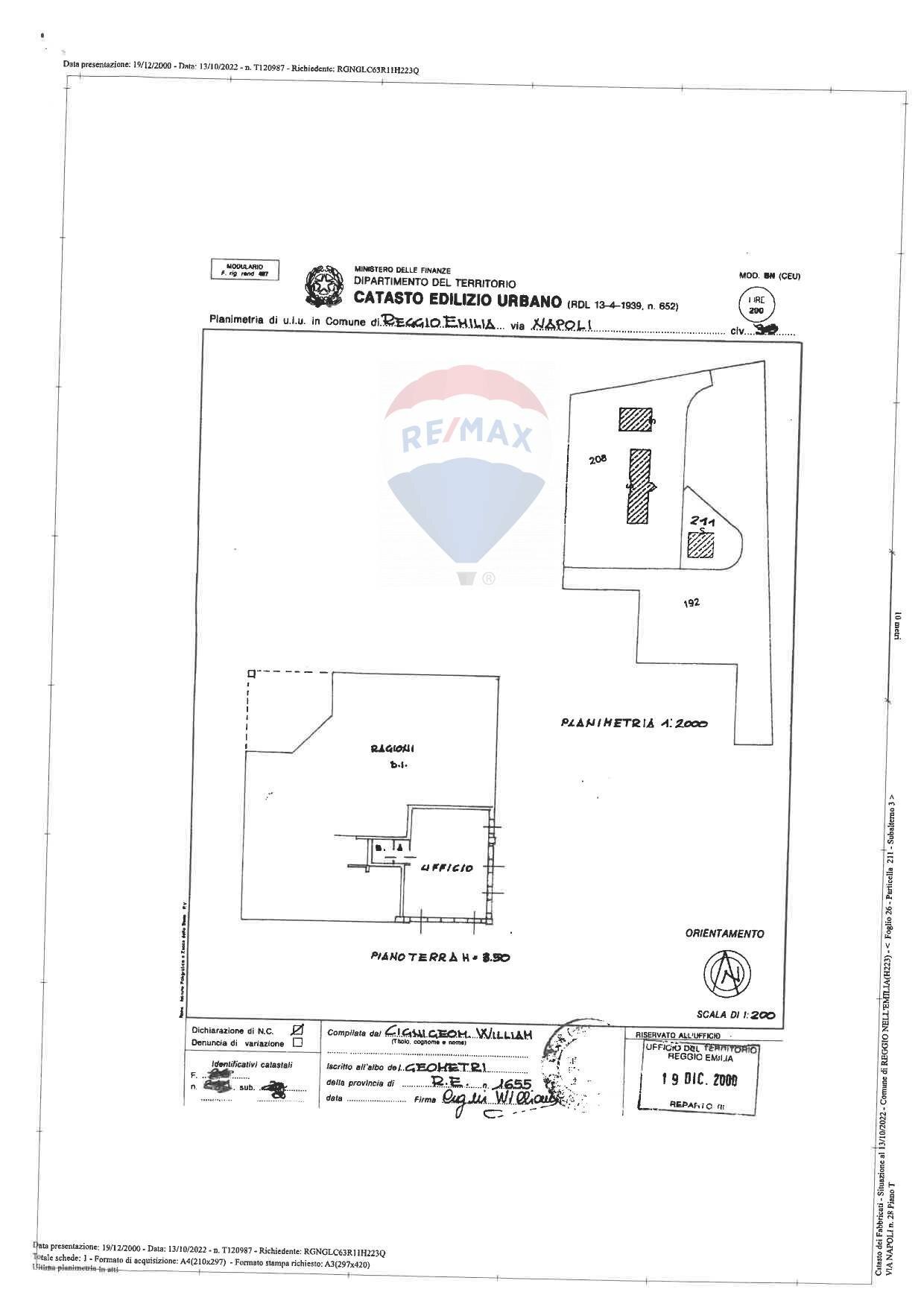 Pianta 2D - Office Via Napoli
 
24, Reggio nell'Emilia - floor plans 1