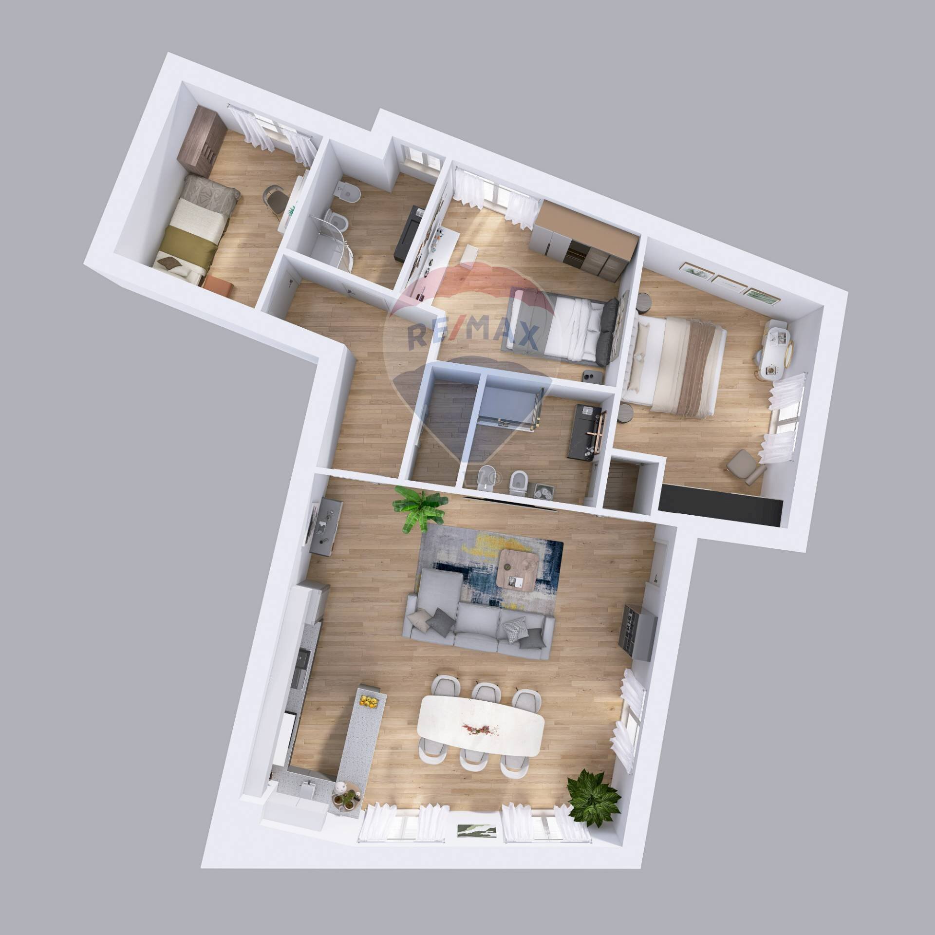 Pianta 3D - Quadrilocale VIA CADUTI DELLA LIBERAZIONE
 
6, Uboldo - planimetria 1