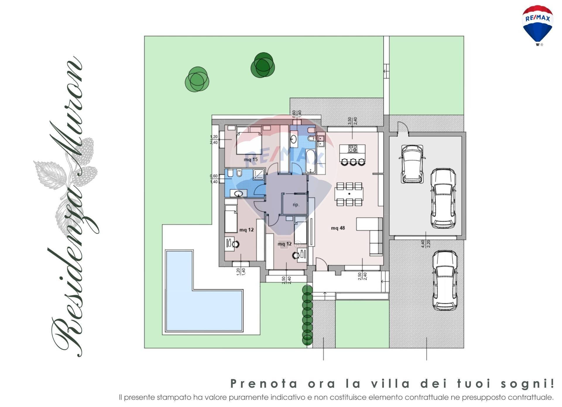 Pianta 2D - Villa Cassano Magnago - planimetria 1