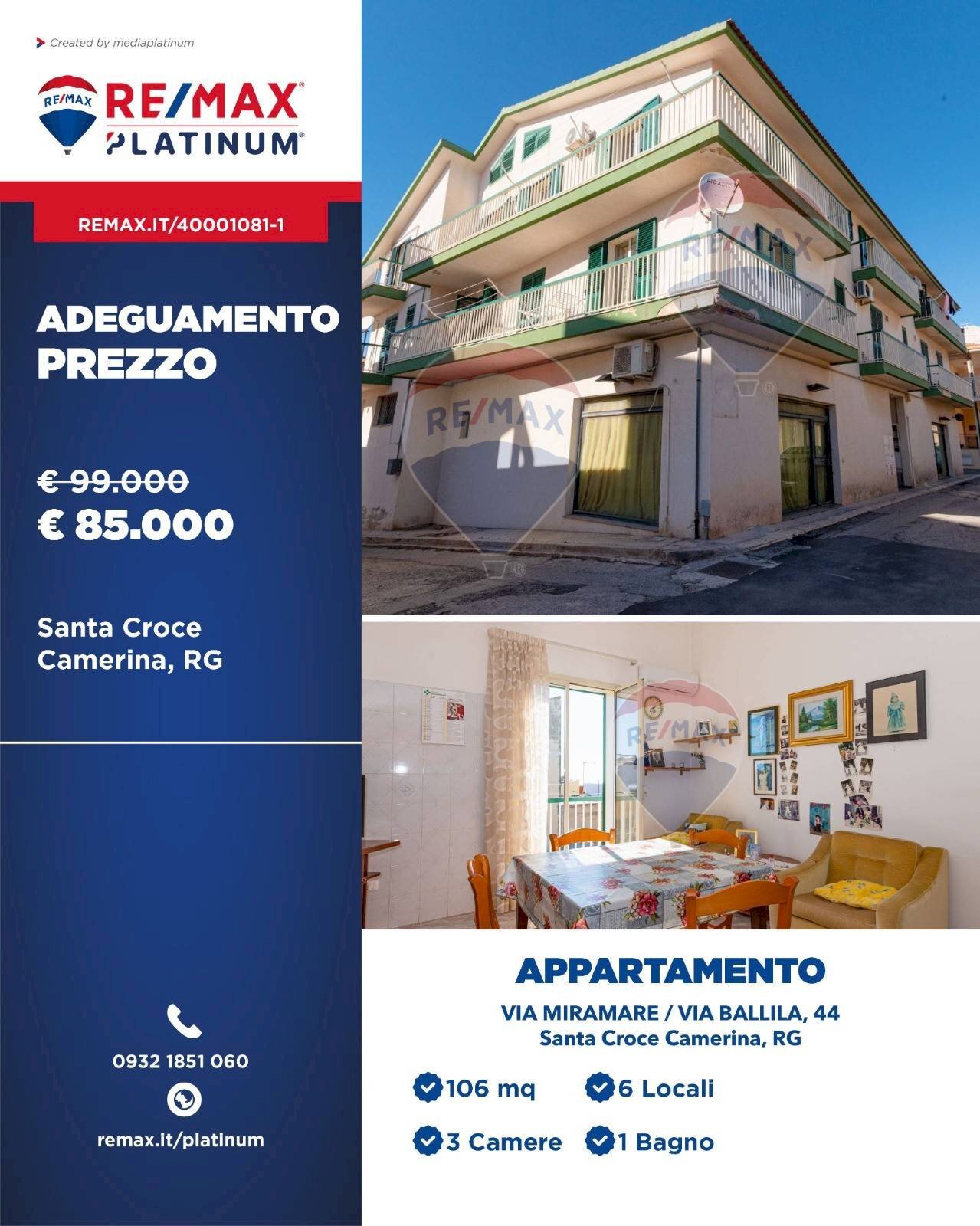 Edificio all\'aperto - Appartamento VIA MIRAMARE / VIA BALLILA
 
44, Santa Croce Camerina - foto 1