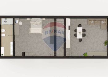 Pianta 3D - Casa indipendente via Fontana
 
116, Modica - foto 12