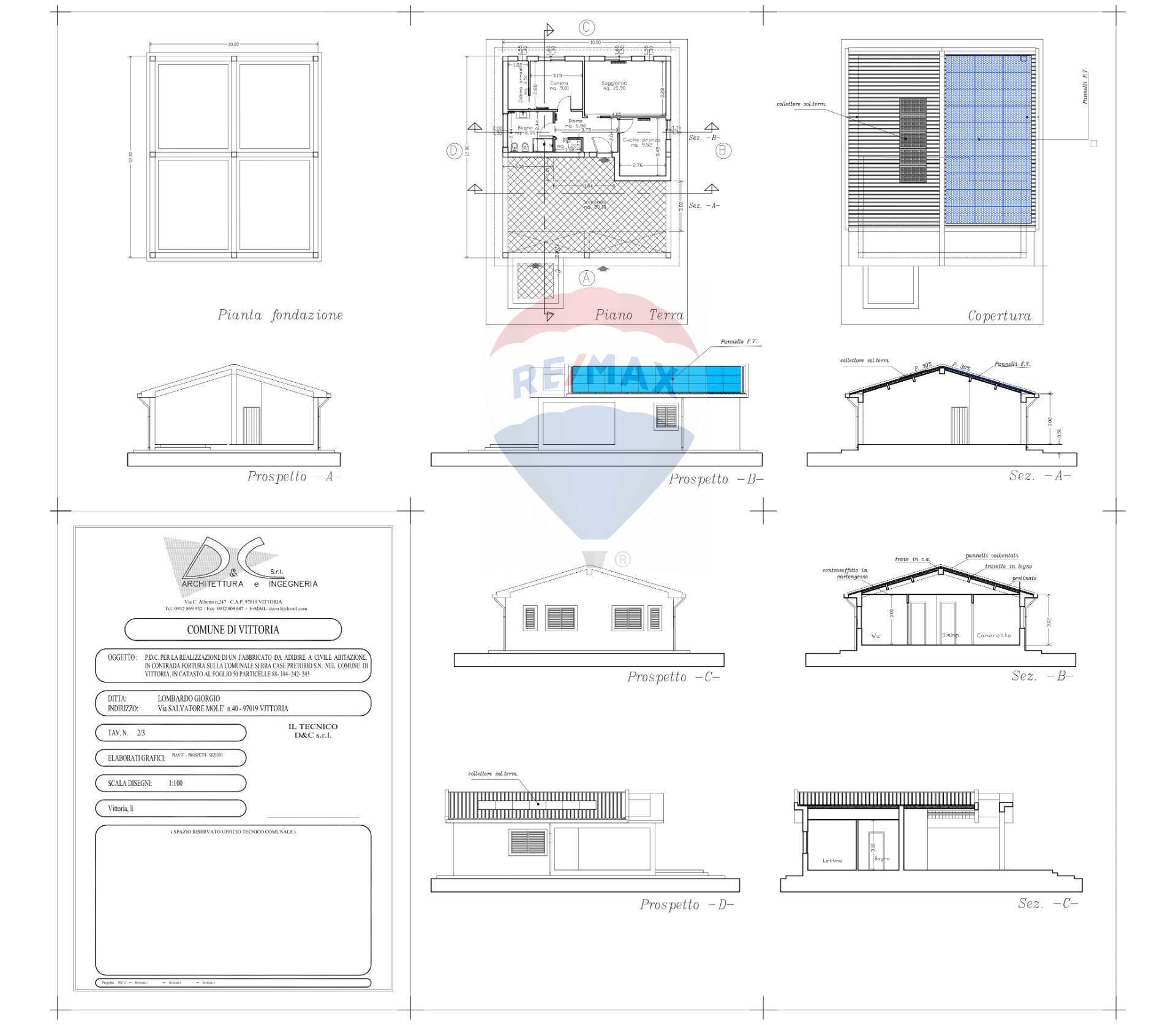 Pianta 2D - Villa CONTRADA FORTURA STRADA COMUNALE 21, Vittoria - planimetria 1