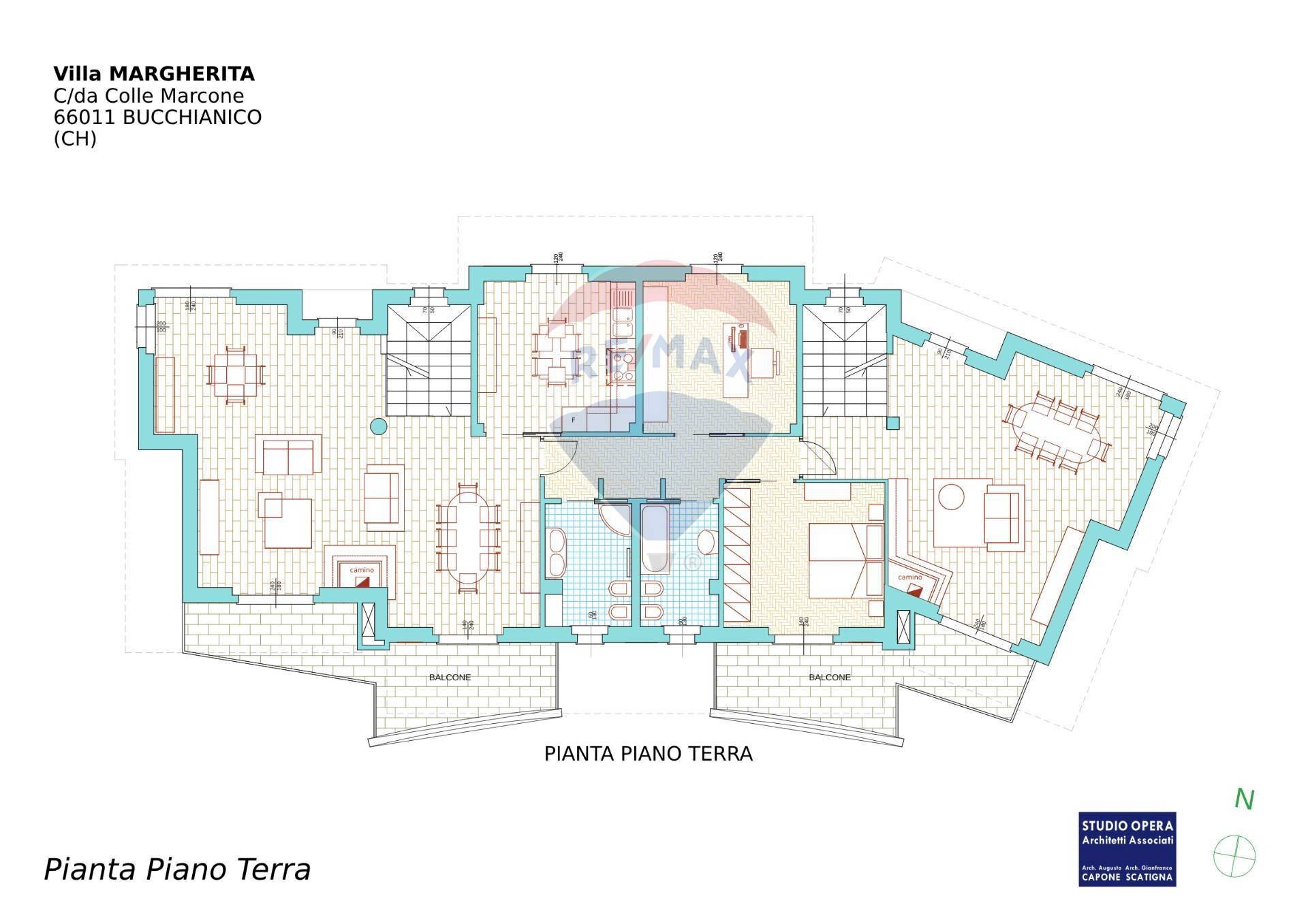 Pianta 2D - Villa Contrada Colle Marcone, Bucchianico - floor plans 1