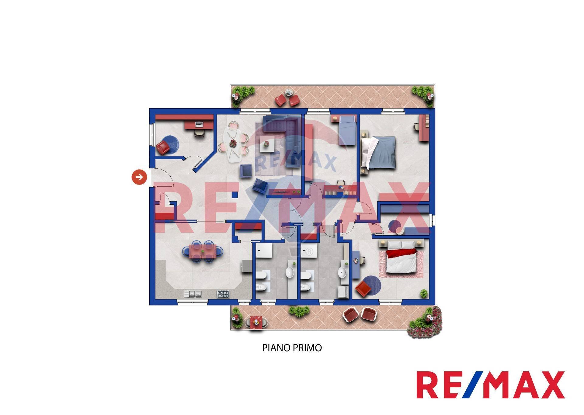 Pianta 2D - Semi-detached house Via Don Luigi Sturzo
 
16, Manoppello - floor plans 1