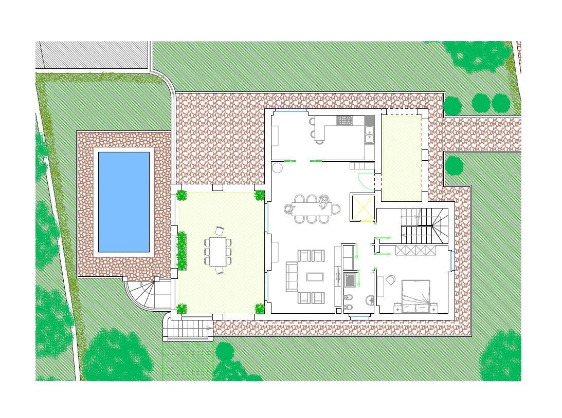 Foto 4 - Villa Via Panoramica, Tortoreto - planimetria 1