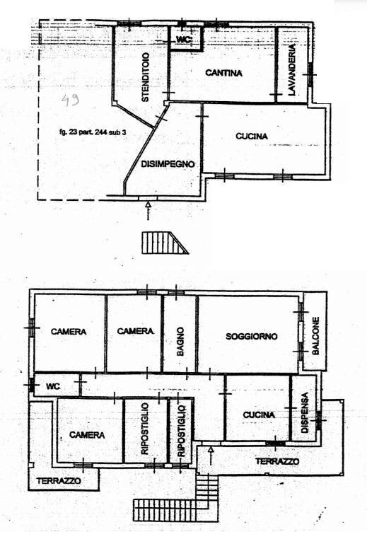Foto 41 - Casa indipendente strada provinciale 22, Carassai - planimetria 1