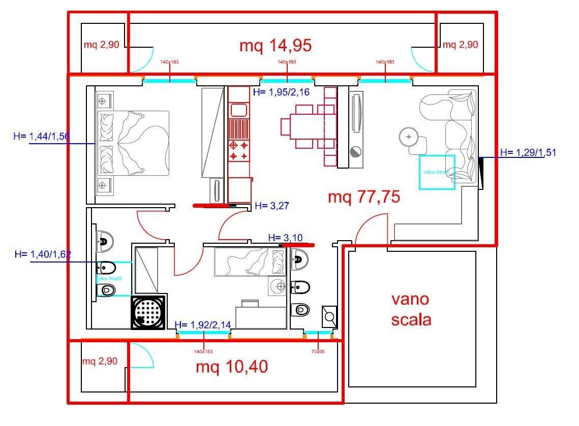 Foto 17 - Attico VIA MACALLE, Ascoli Piceno - planimetria 1