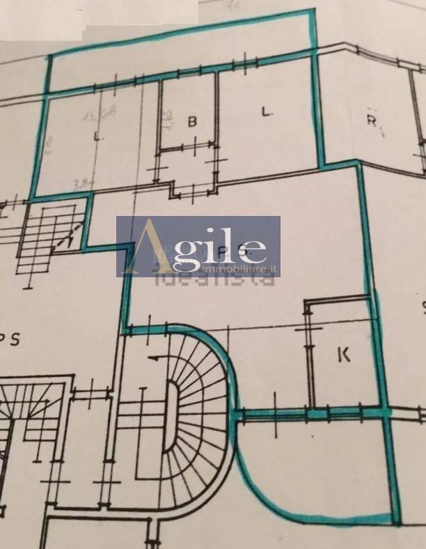 Foto 11 - Trilocale via Genova, Folignano - planimetria 1