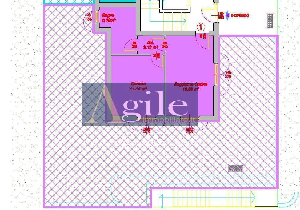 Foto 6 - Bilocale VIA MIRAMARE, Monteprandone - planimetria 1