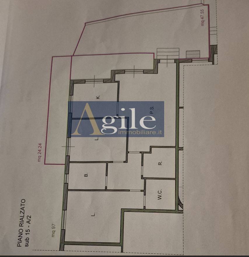 Foto 14 - Appartamento VIA ROMA, Folignano - planimetria 1