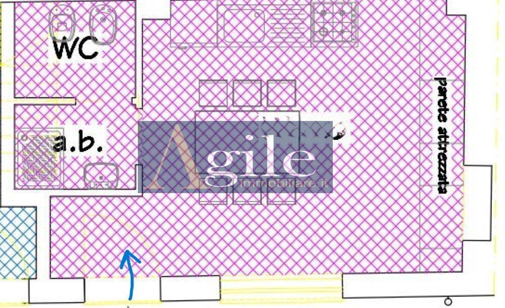 Foto 1 - One-room apartment via giacomo leopardi, Grottammare - floor plans 1