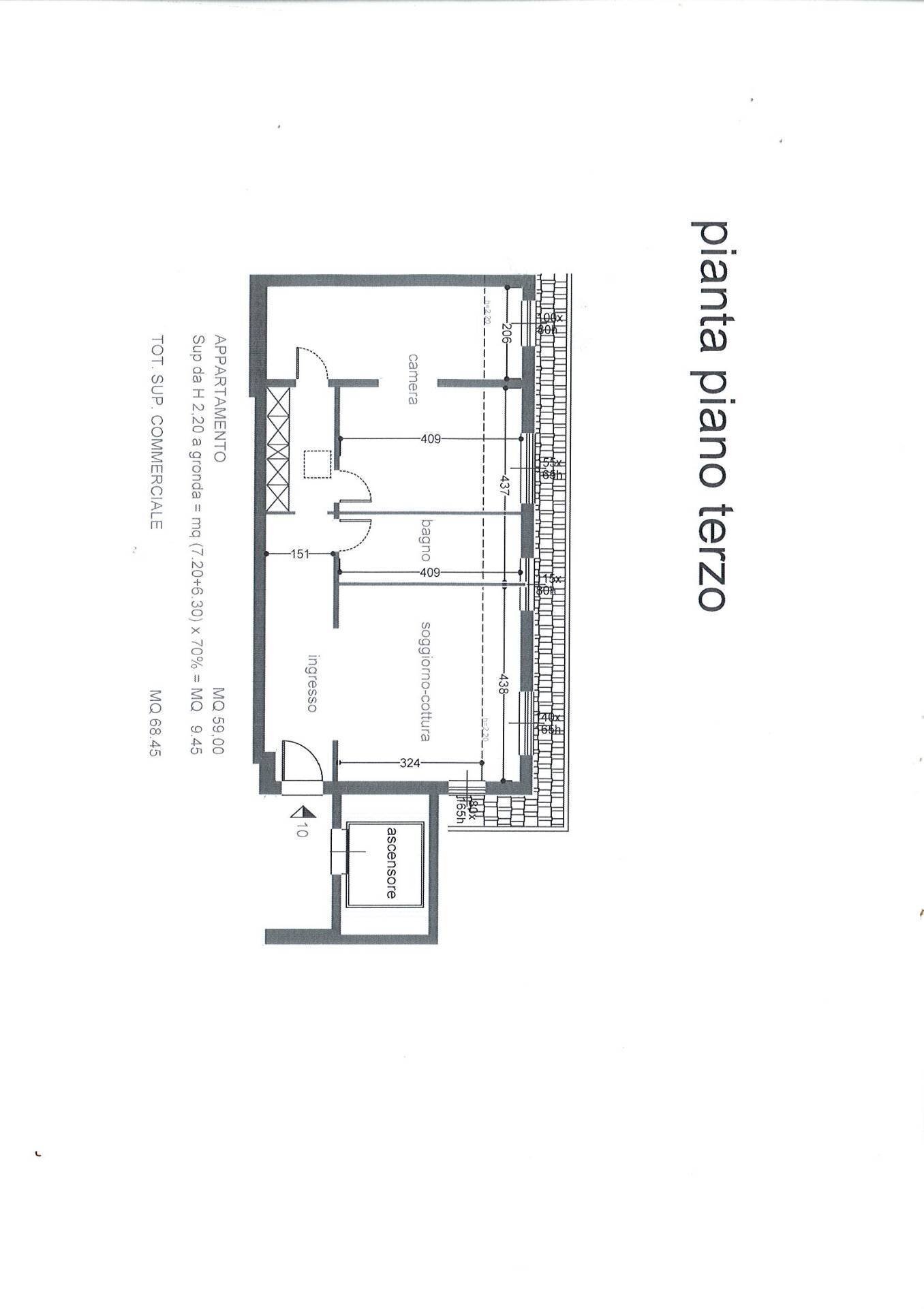 Foto 11 - Trilocale Via Degli Ontani, Pisa - planimetria 1