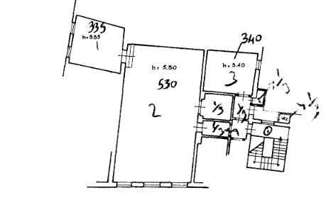 Foto 12 - Three-room apartment Piazza Delle Vettovaglie
 
1, Pisa - floor plans 1