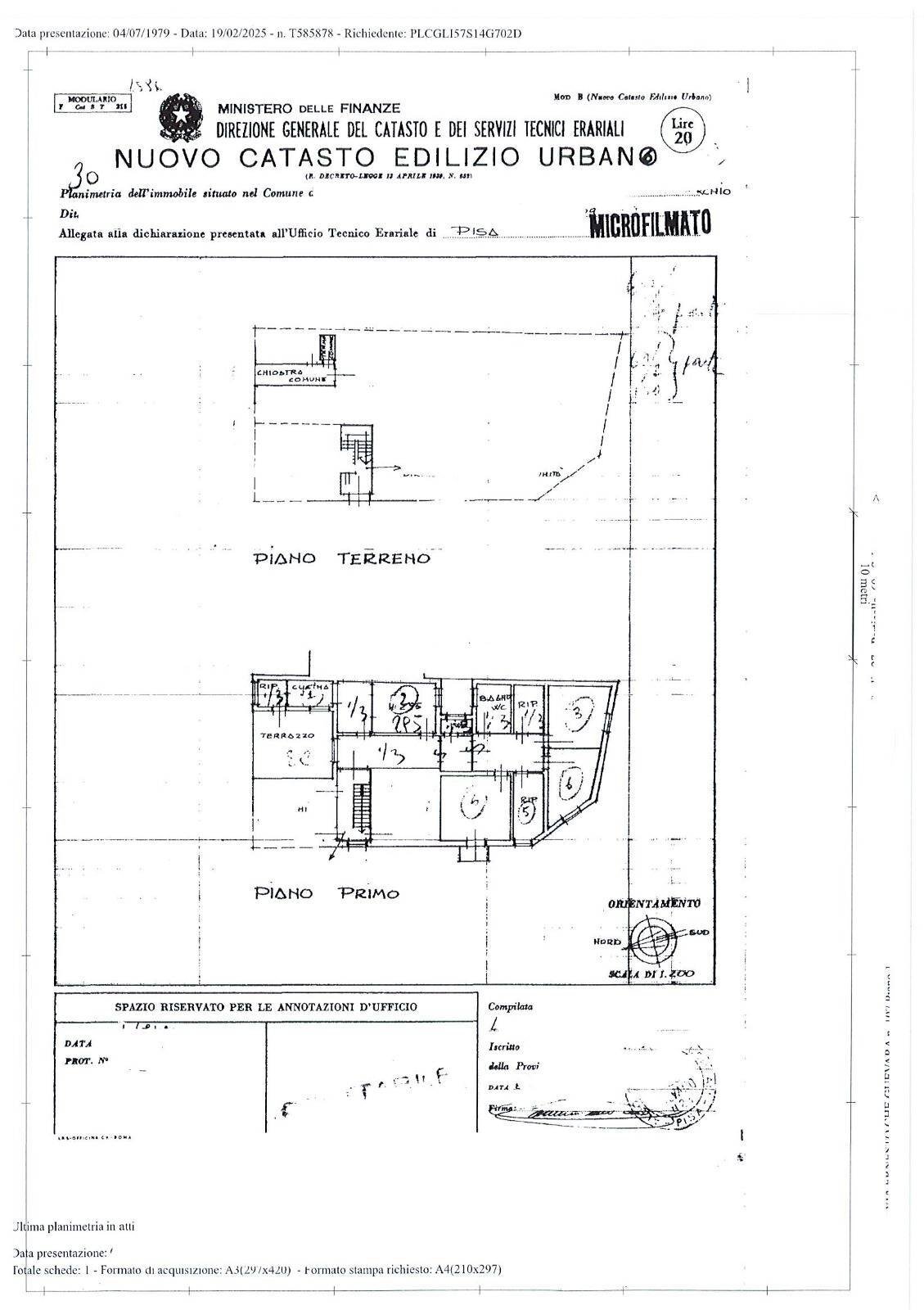 Foto 33 - Casa indipendente via carlo marx pontasserchio
 
15, San Giuliano Terme - planimetria 1