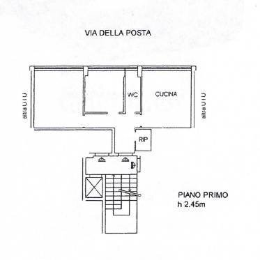 Foto 2 - Trilocale Via Della Posta
 
59, Livorno - planimetria 1
