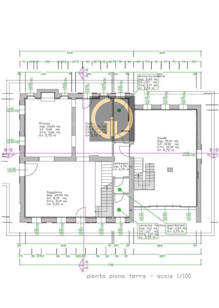 Foto 4 - Rustico Via Sant'Andrea, Montebelluna - planimetria 1