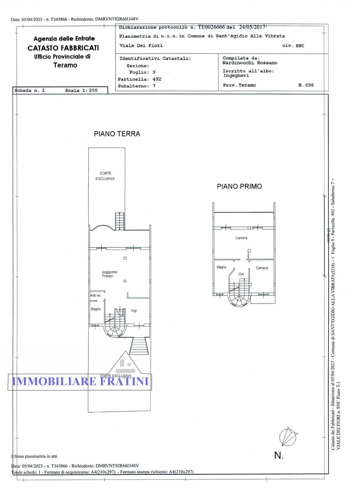 Foto 32 - Terraced Villa Viale Dei Fiori
 
49, Sant'Egidio alla Vibrata - floor plans 1