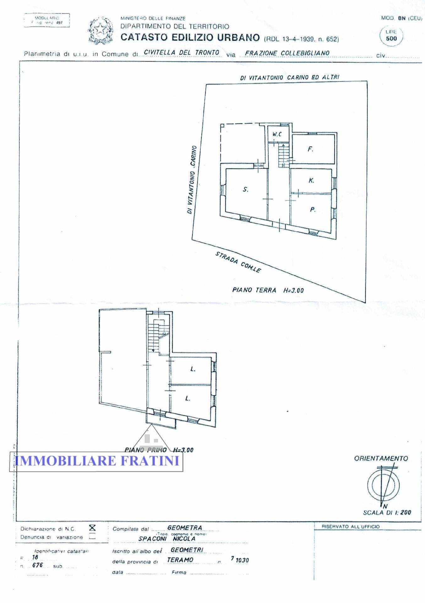 Foto 20 - Independent house Frazione Collebigliano
 
47, Civitella del Tronto - floor plans 1